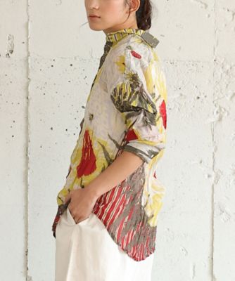 くさしゃつ　らーれのかがやき　あさ　Ｋｕｓａ　Ｋａｎｍｕｒｉ　シルクコットンシャツ　４３０８６５１ー５０