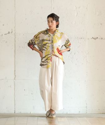 くさしゃつ　らーれのかがやき　あさ　Ｋｕｓａ　Ｋａｎｍｕｒｉ　シルクコットンシャツ　４３０８６５１ー５０