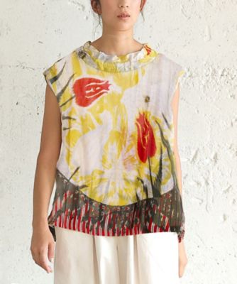 BASCO (Women/大きいサイズ)/バスコ らーれのかがやき　あさ　とっぷ［ＫｕｓａＫａｎｍｕｒｉ　シルクコットントップス］　４３０９２５２ー５０