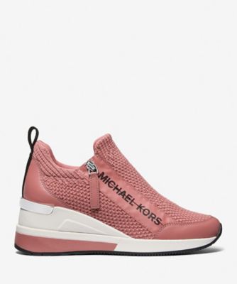 ＜MICHAEL KORS＞ＷＩＬＬＩＳ　テクスチャー　ストレッチニット　スニーカー　４３Ｓ５ＷＩＦＳ２Ｄ