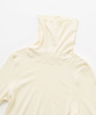 PRISTINE ハイネック長袖トップス パンケーキニット ハイネックプル