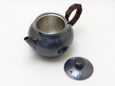 新光堂))純銅黒銅仕上げ 急須・茶筒揃(茶箕付) - 食器、グラス、カトラリー