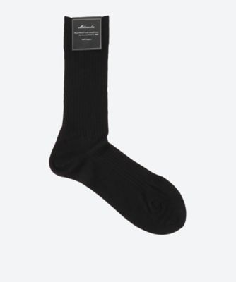 リブ編み 黒ソックス 紳士靴下おまとめ】Mサイズ リブ編みソックス | Mitsuoka (Men