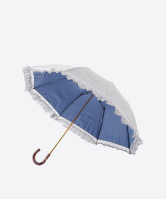 晴雨兼用折りたたみ傘 ストライプ フリル 三越伊勢丹オンラインストア 公式