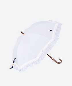 POLO RALPH LAUREN WOMENS(Women)/ポロラルフローレン ストライプ柄フリル晴雨兼用ショート傘
