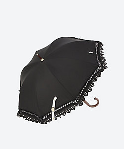 POLO RALPH LAUREN WOMENS (Women)/ポロラルフローレン 無地フリル晴雨兼用ショート傘