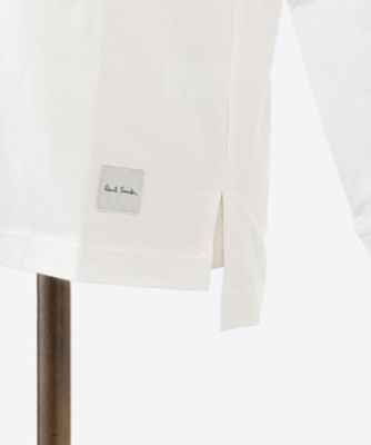 長袖モックネックＴシャツ