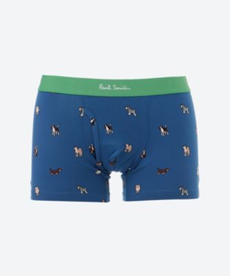 Printed short boxer shorts, front opening, 304586