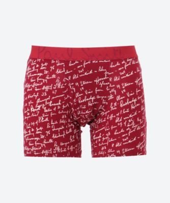 Paul Smith (Men)/ポール・スミス プリント前開きレギュラーボクサー 304061 026アカ パンツ・ショーツ【三越伊勢丹/公式】