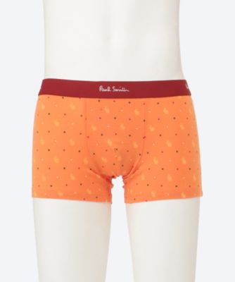 Paul Smith (Men)/ポール・スミス プリント前閉じローライズボクサー 304461 024オレンジ パンツ・ショーツ【三越伊勢丹/公式】