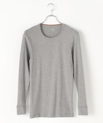 クルーネック長袖シャツ