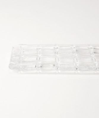 ダミエ　長方形皿（クリアー）　１８ｃｍ