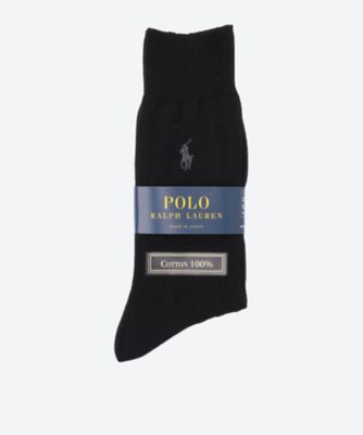 ＜三越伊勢丹/公式＞ POLO RALPH LAUREN (Men)/ポロ ラルフ ローレン カジュアルソックス 98ブラック 靴下【三越伊勢丹/公式】