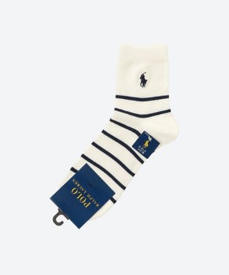 ＜三越伊勢丹/公式＞ POLO RALPH LAUREN (Men)/ポロ ラルフ ローレン ショートソックス 91オフホワイト 靴下【三越伊勢丹/公式】