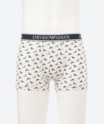 EMPORIO ARMANI (Men雑貨etc)/エンポリオ アルマーニ ショートボクサーパンツ 前閉じ 54007791 40アイボリ- パンツ・ショーツ【三越伊勢丹/公式】