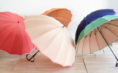 甲州織　雨晴兼用長傘　かさね　１６本骨