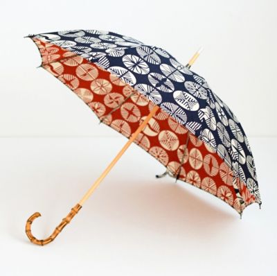 ＜小宮商店＞伊砂文様　晴雨兼用長傘　８本骨