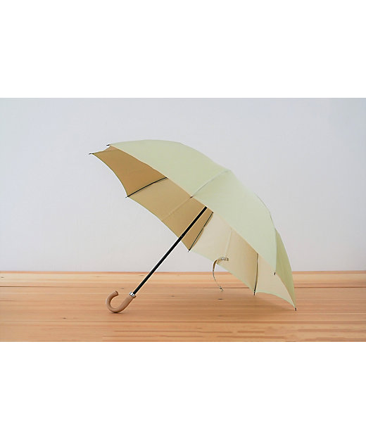  甲州織 雨晴兼用折り畳み傘 あまいろ 8本骨 ピスタチオ×シャンパン 傘・日傘
