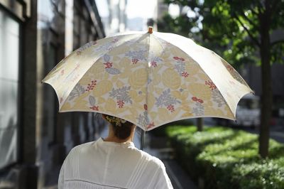 ＫａｔａＫａｔａ葉っぱ　晴雨兼用折りたたみ傘