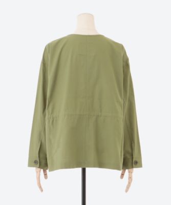 グリーンノート/ツイルサンドウォッシュブルゾン【グリーンノート】【大きいサイズ】【13号・15号・19号】 ツイルサンドウォッシュブルゾン | green nout (Women/大きいサイズ