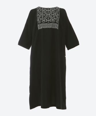 フォークロア刺繍ワンピース プラスサイズ | green nout (Women