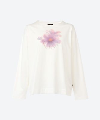 ＜green nout (Women/大きいサイズ)＞天竺プリントＴシャツ