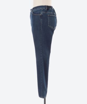 裏起毛ストレッチデニムパンツ プラスサイズ | green nout (Women
