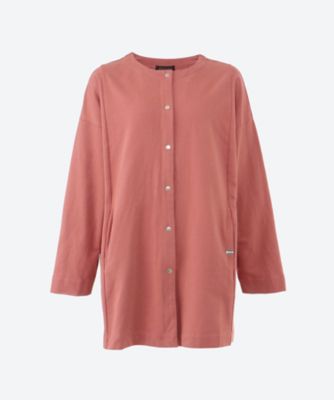 ＜green nout (Women/大きいサイズ)＞ミニ裏毛ロングカーディガン