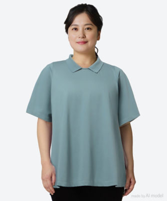 ＜green nout (Women/大きいサイズ)＞カノコポロシャツ