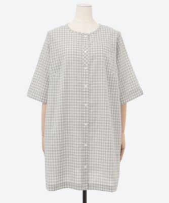 ブロードギンガムチュニック | green nout (Women/大きいサイズ