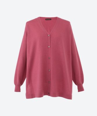 ＜green nout (Women/大きいサイズ)＞Ｖカーディガン　プラスサイズ　４７５６６０２