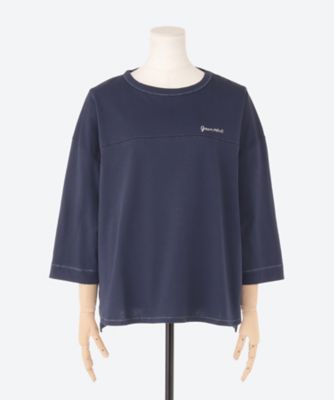 ラメ糸使い七分袖Ｔシャツ　５７０２００５