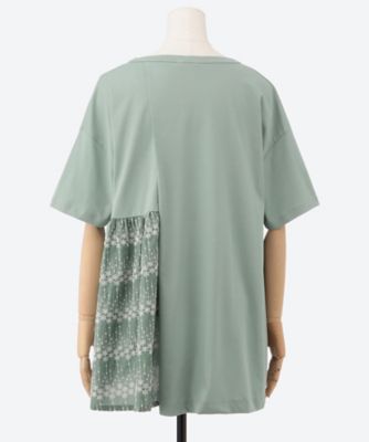 天竺刺繍入りチュニック　５７０２１１０