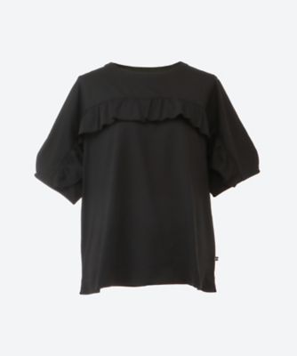 green nout (Women/大きいサイズ)/グリーンノート 天竺フリル付きカットソー　５７０２１１３