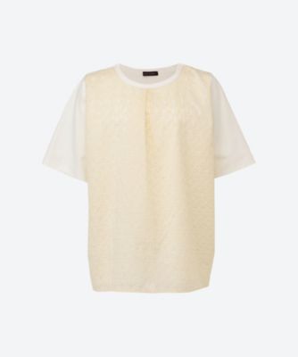 green nout (Women/大きいサイズ)/グリーンノート ベア天刺繍Tシャツ 5702114
