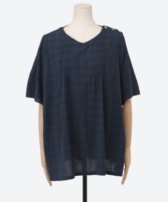 シャドーチェックブラウス 5705109 | green nout (Women