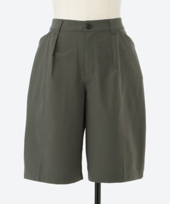 【SALE】【送料無料】green nout (Women/大きいサイズ)/グリーンノート 冷感ストレッチブロードハーフパンツ 5701012 ダークグレー パンツ・ズボン【三越伊勢丹/公式】