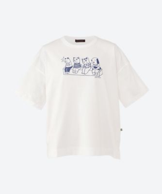 ＜green nout (Women/大きいサイズ)＞天竺プリントＴシャツ　５７０２１１８