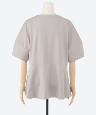 ベア天ペプラムＴシャツ　５７０２１１９