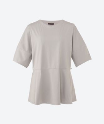＜green nout (Women/大きいサイズ)＞ベア天ペプラムＴシャツ　５７０２１１９