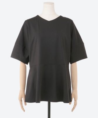 ベア天ペプラムＴシャツ　５７０２１１９