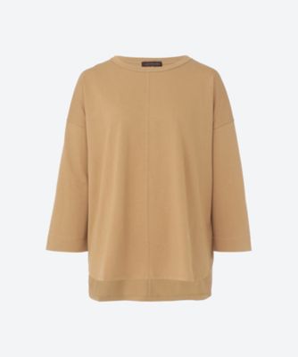 ＜green nout (Women/大きいサイズ)＞七分袖Ｔシャツ　５７０２６０３