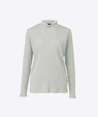 ＜green nout (Women/大きいサイズ)＞テレコハイネックカットソー　５７０２６０６