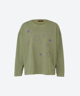 ＜green nout (Women/大きいサイズ)＞天竺プリントＴシャツ　５７０２６０８
