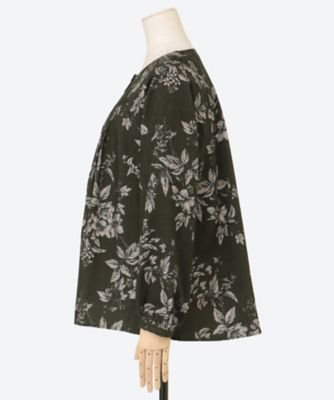 コーデュロイ フラワープリントブラウス 5705603 | green nout