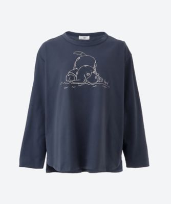 ＜green nout (Women/大きいサイズ)＞Ｇｕｒｉ　プリントカットソー　５５７２６００