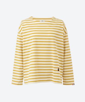 ＜green nout (Women/大きいサイズ)＞Ｇｕｒｉ　ボーダーカットソー　５５７２６０１