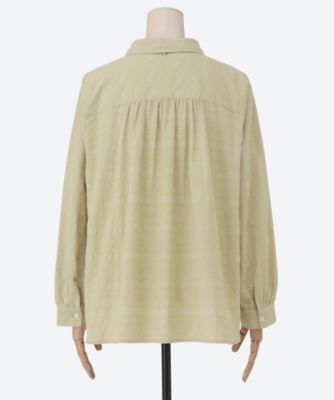 コットンジャガードブラウス 5705608 | green nout (Women 