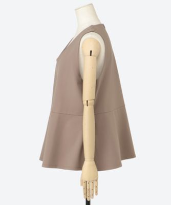 ストレッチポンチペプラムベスト 6702100 | green nout (Women