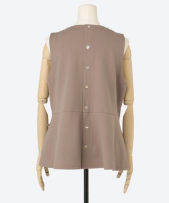 ストレッチポンチペプラムベスト 6702100 | green nout (Women
